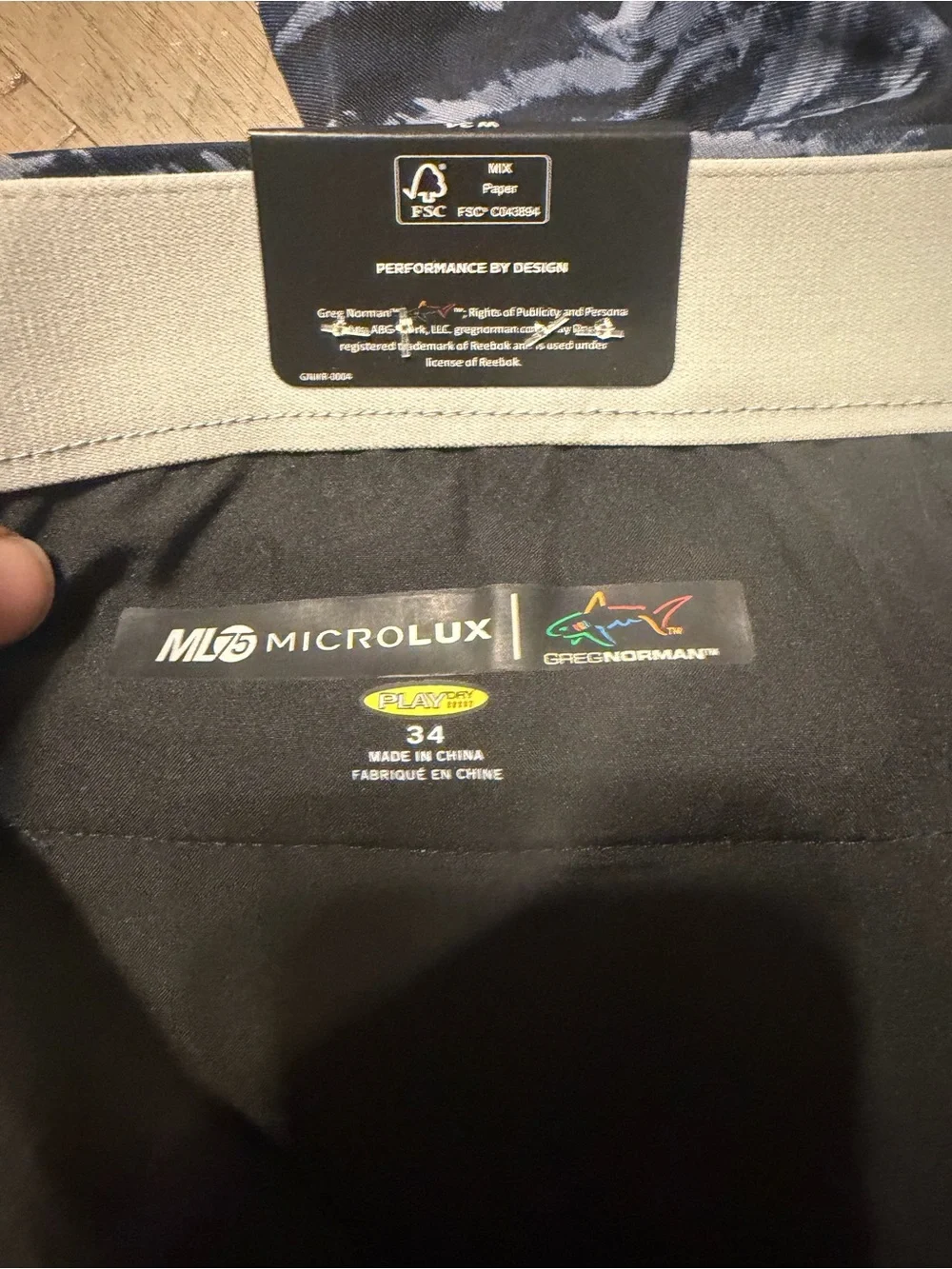 Greg Norman Collection Men’s Black Microlux Golf Shorts